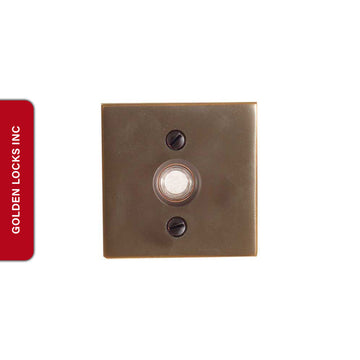 Emtek 2459 Brass Square Door Bell Cover